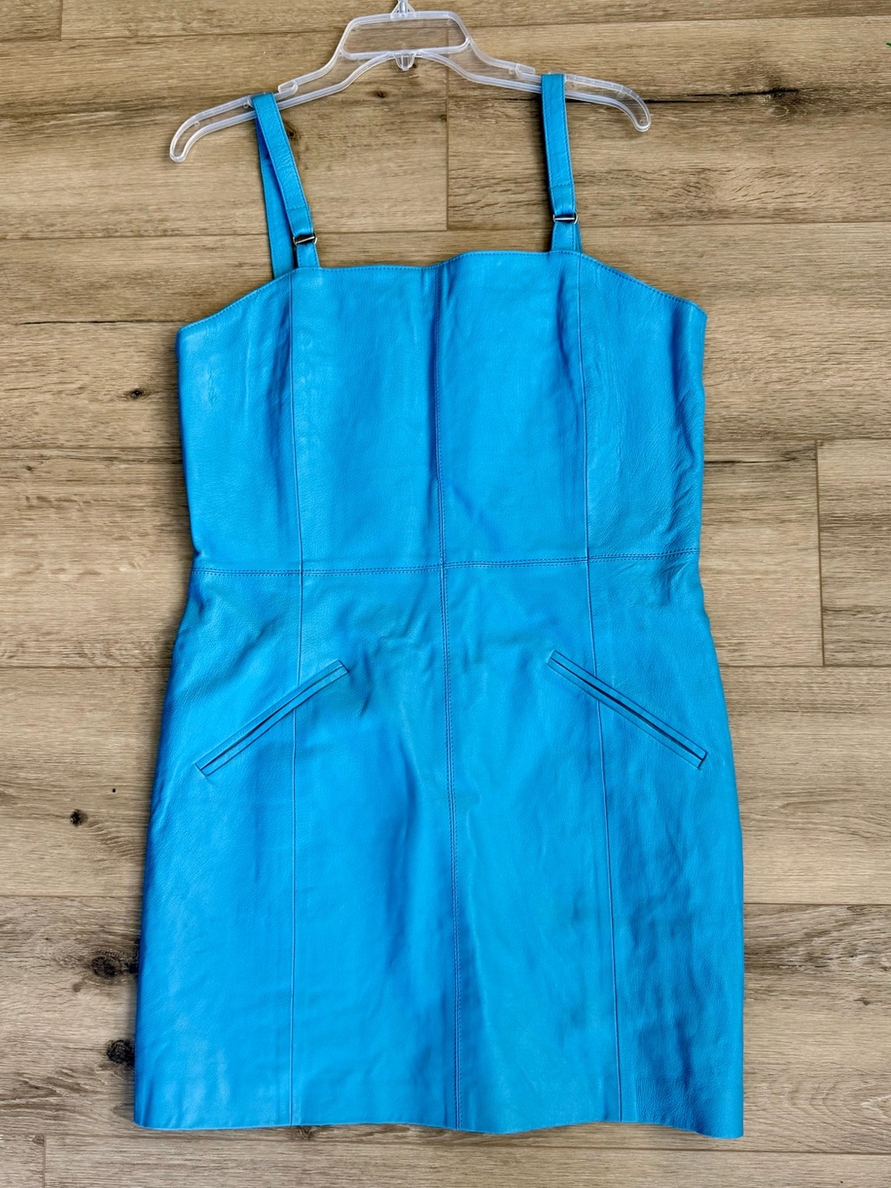 Styleworks Vintage Leather Mini Dress